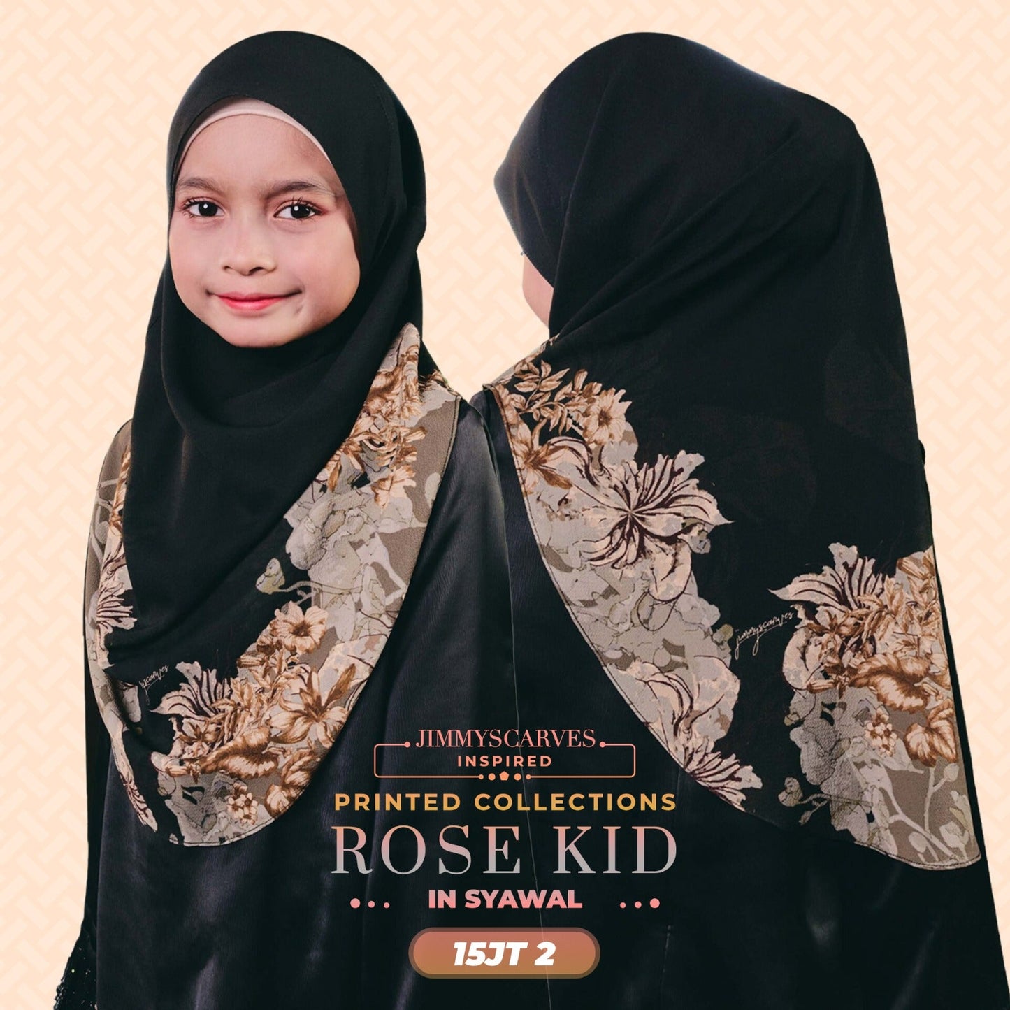 Jimmy Scarves Inspired Rose Printed Kid Instant Collection