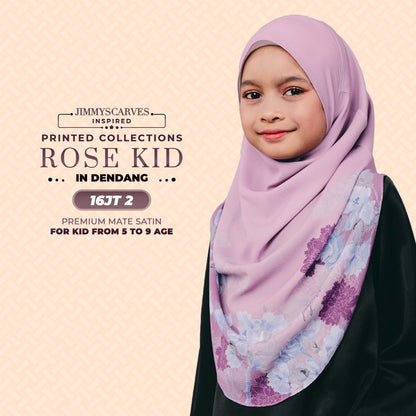 Jimmy Scarves Inspired Rose Printed Mom & Kid Collection (15-19JT)