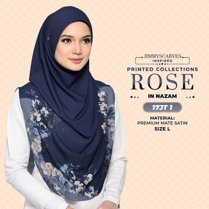 Jimmy Scarves Inspired Rose Printed Mom & Kid Collection (15-19JT)