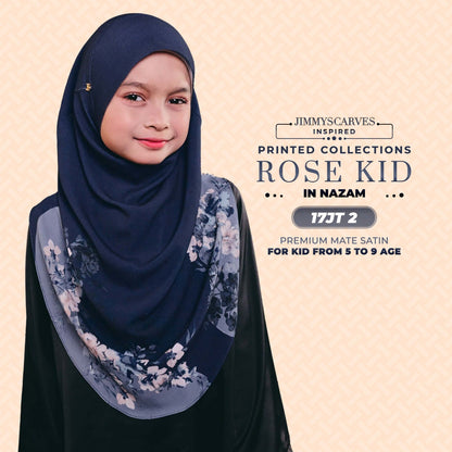 Jimmy Scarves Inspired Rose Printed Mom & Kid Collection (15-19JT)