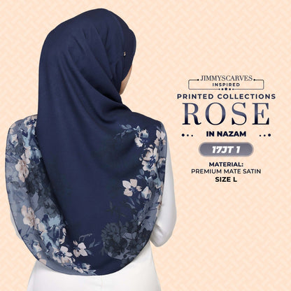 Jimmy Scarves Inspired Rose Printed Mom & Kid Collection (15-19JT)