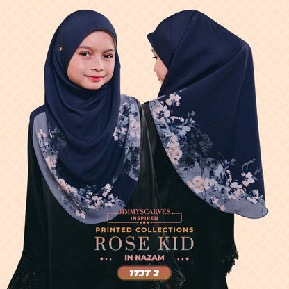 Jimmy Scarves Inspired Rose Printed Mom & Kid Collection (15-19JT)