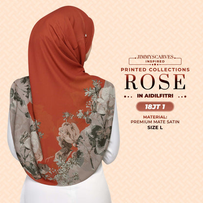 Jimmy Scarves Inspired Rose Printed Mom & Kid Collection (15-19JT)