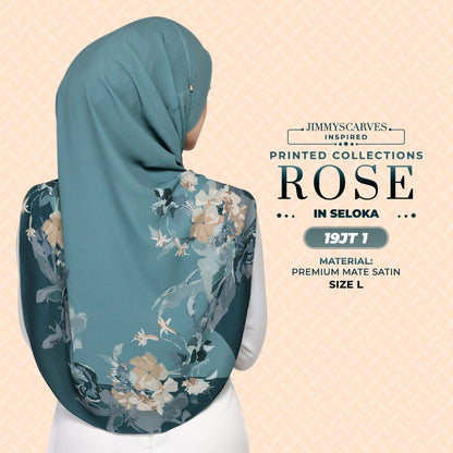 Jimmy Scarves Inspired Rose Printed Mom & Kid Collection (15-19JT)