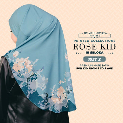 Jimmy Scarves Inspired Rose Printed Mom & Kid Collection (15-19JT)