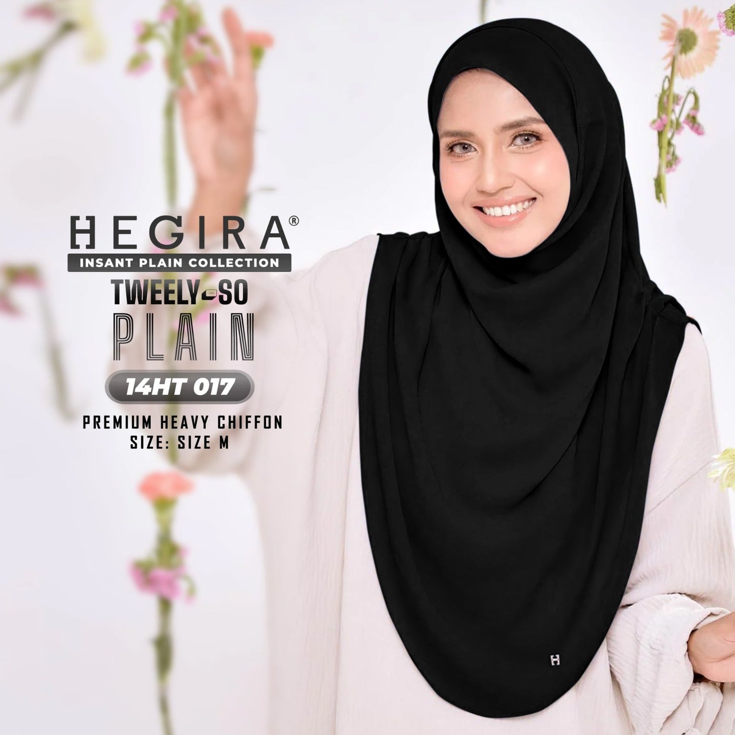 Hegira Hijab Inspired TWEELY-SO Basic Plain Collection (14HT)