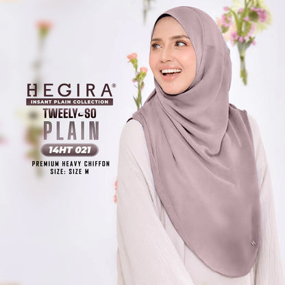 Hegira Hijab Inspired TWEELY-SO Basic Plain Collection (14HT)