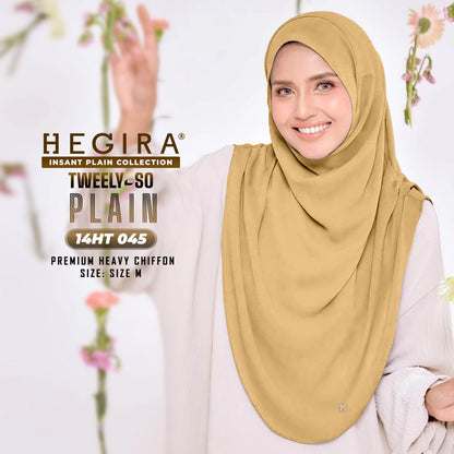 Hegira Hijab Inspired TWEELY-SO Basic Plain Collection (14HT)