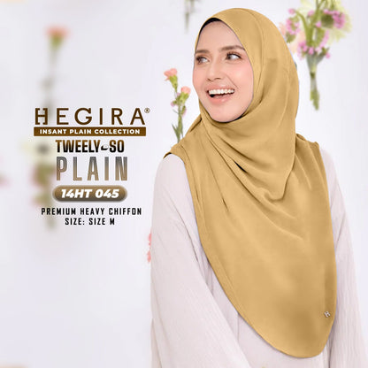 Hegira Hijab Inspired TWEELY-SO Basic Plain Collection (14HT)