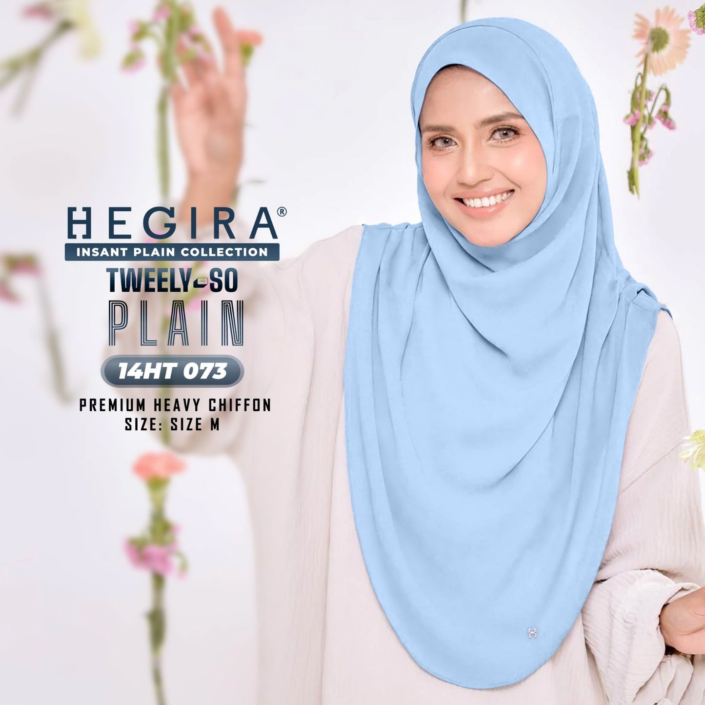Hegira Hijab Inspired TWEELY-SO Basic Plain Collection (14HT)