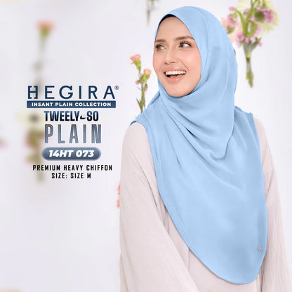 Hegira Hijab Inspired TWEELY-SO Basic Plain Collection (14HT)