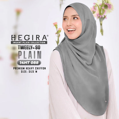 Hegira Hijab Inspired TWEELY-SO Basic Plain Collection (14HT)