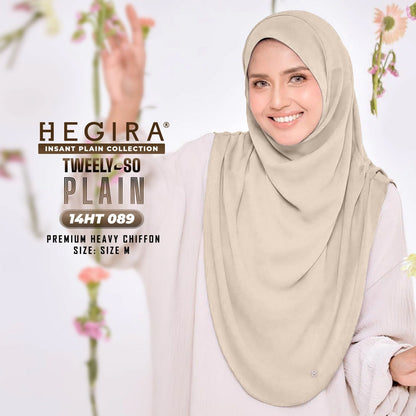 Hegira Hijab Inspired TWEELY-SO Basic Plain Collection (14HT)