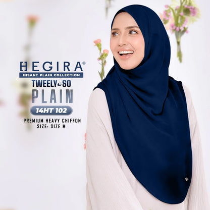 Hegira Hijab Inspired TWEELY-SO Basic Plain Collection (14HT)