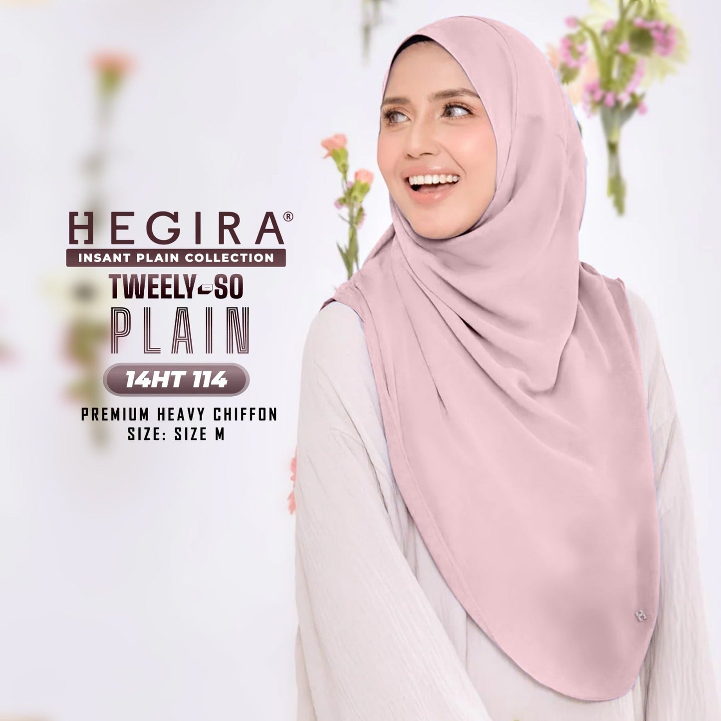 Hegira Hijab Inspired TWEELY-SO Basic Plain Collection (14HT)