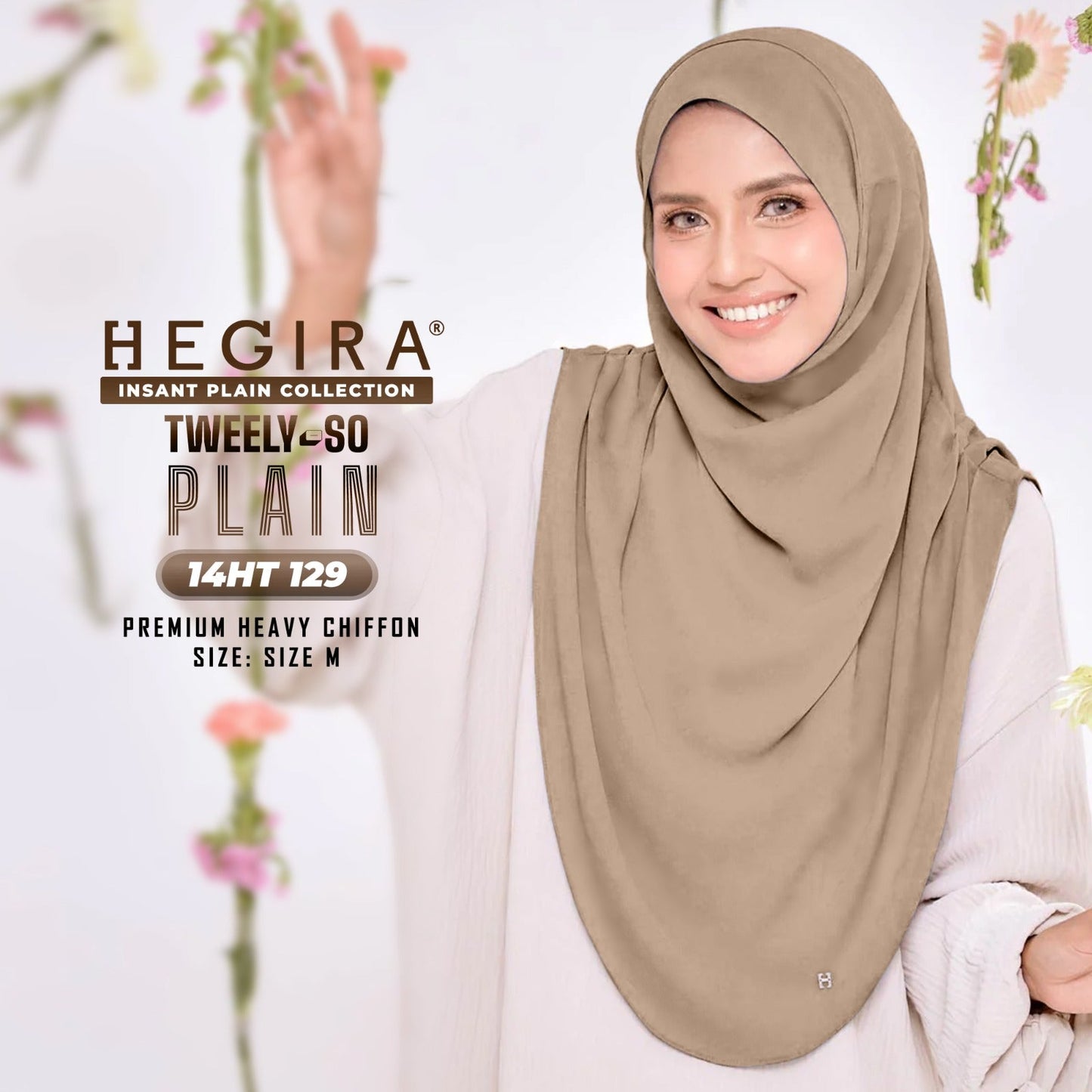 Hegira Hijab Inspired TWEELY-SO Basic Plain Collection (14HT)