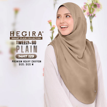 Hegira Hijab Inspired TWEELY-SO Basic Plain Collection (14HT)