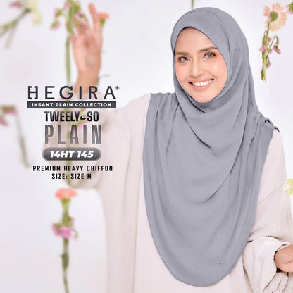 Hegira Hijab Inspired TWEELY-SO Basic Plain Collection (14HT)