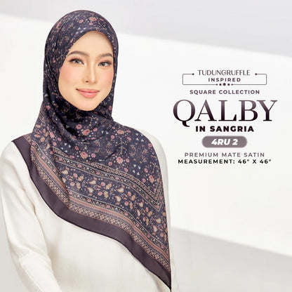 Tudng Ruffle Inspired Qalby Square Collection (4RU)