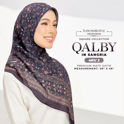 Tudng Ruffle Inspired Qalby Square Collection (4RU)