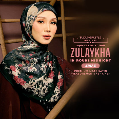 Tudung Ruffle Inspired Zulaykha SQ Collection (5RU)