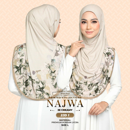 Jimmy Scarves Inspired Najwa Printed Instant Sarung Collection (2JD)