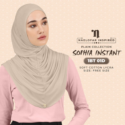 Naelofar Plain Sophia Instant Collection