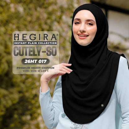 Hegira Hijab Inspired CUTELY-SO Plain Insstant Collection (26HT)