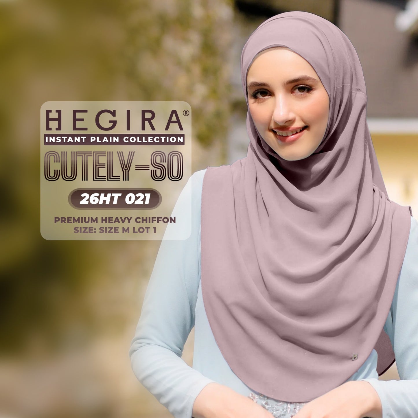 Hegira Hijab Inspired CUTELY-SO Plain Insstant Collection (26HT)