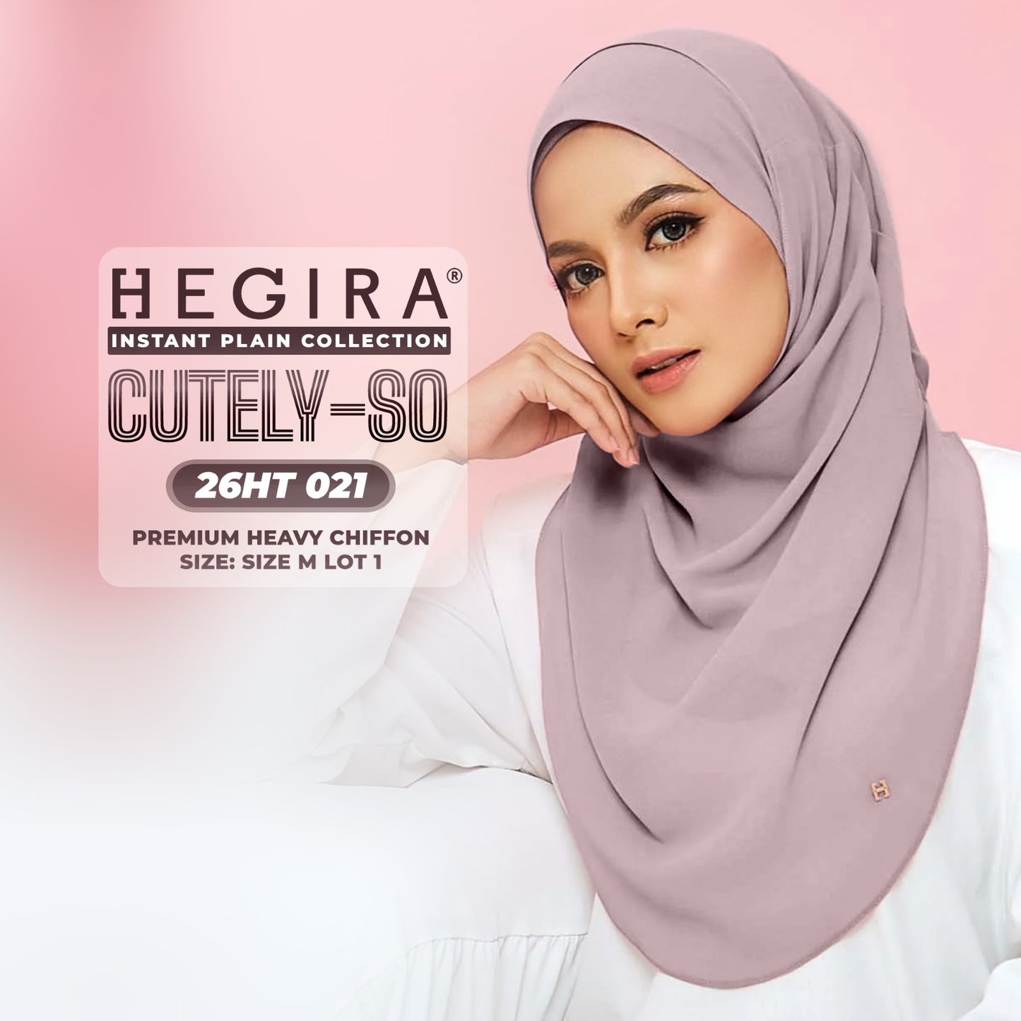 Hegira Hijab Inspired CUTELY-SO Plain Insstant Collection (26HT)