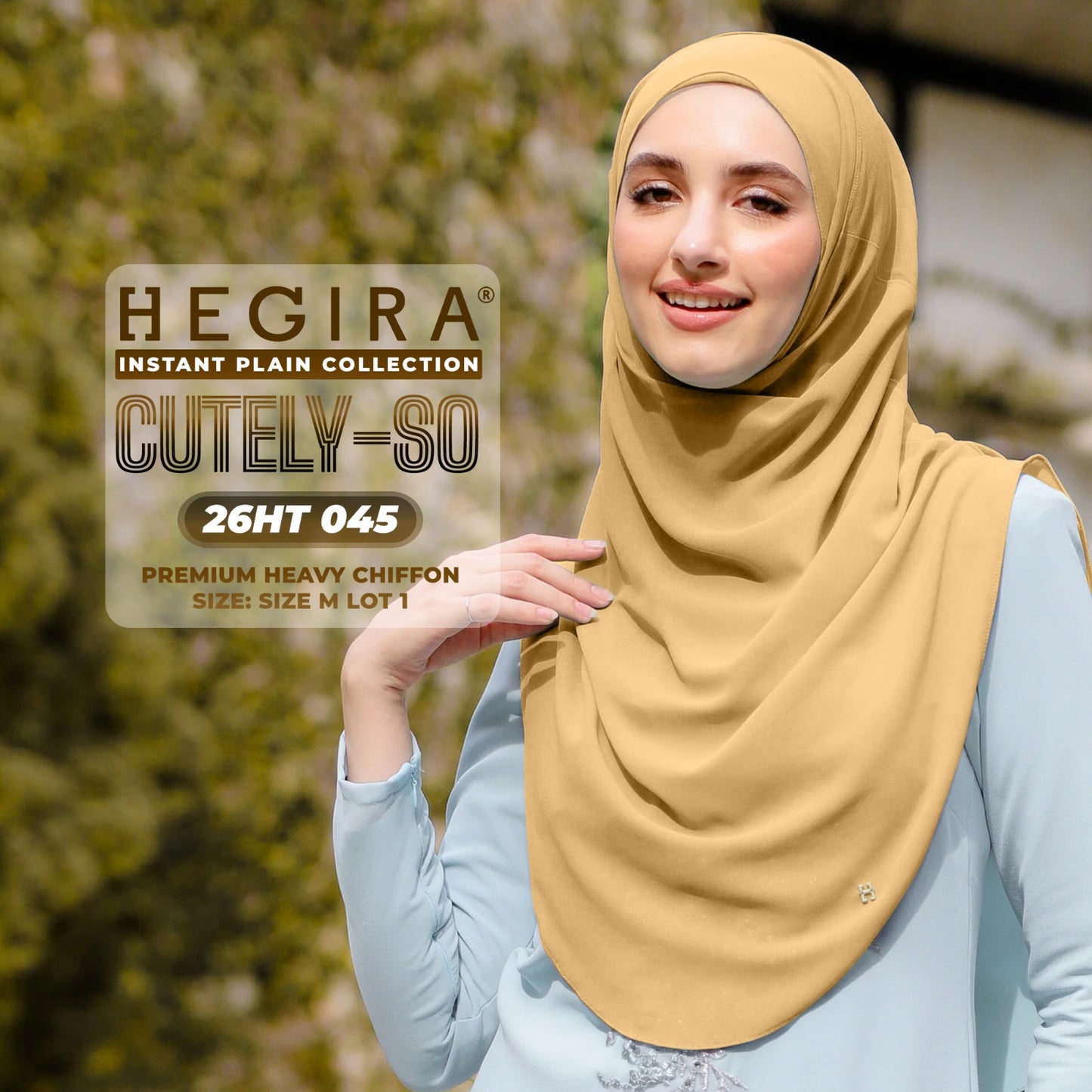 Hegira Hijab Inspired CUTELY-SO Plain Insstant Collection (26HT)