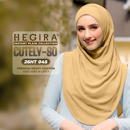 Hegira Hijab Inspired CUTELY-SO Plain Insstant Collection (26HT)