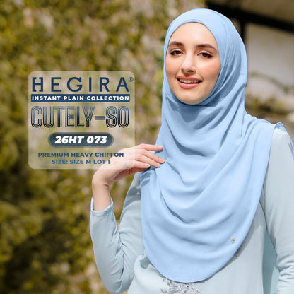 Hegira Hijab Inspired CUTELY-SO Plain Insstant Collection (26HT)