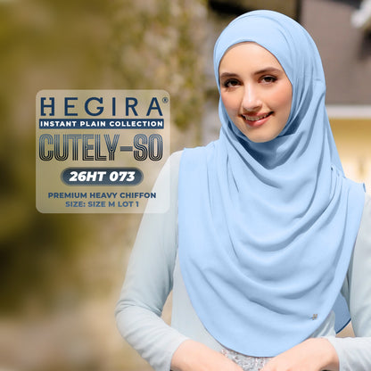 Hegira Hijab Inspired CUTELY-SO Plain Insstant Collection (26HT)