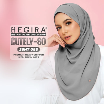 Hegira Hijab Inspired CUTELY-SO Plain Insstant Collection (26HT)