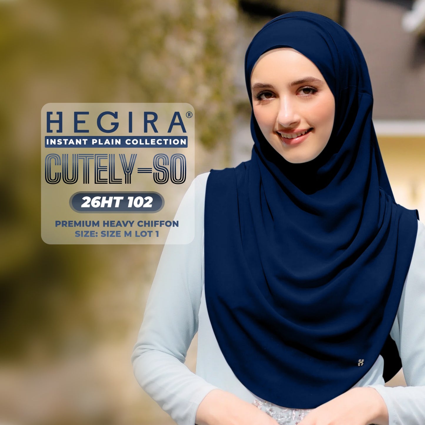 Hegira Hijab Inspired CUTELY-SO Plain Insstant Collection (26HT)