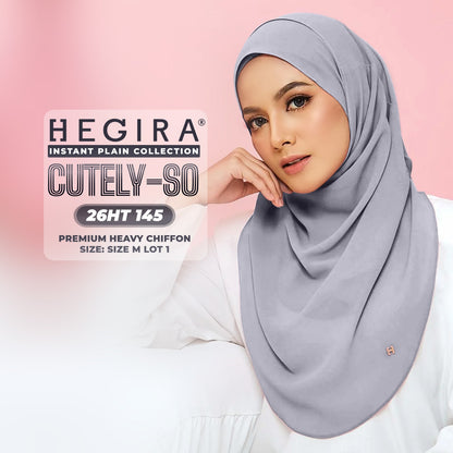 Hegira Hijab Inspired CUTELY-SO Plain Insstant Collection (26HT)