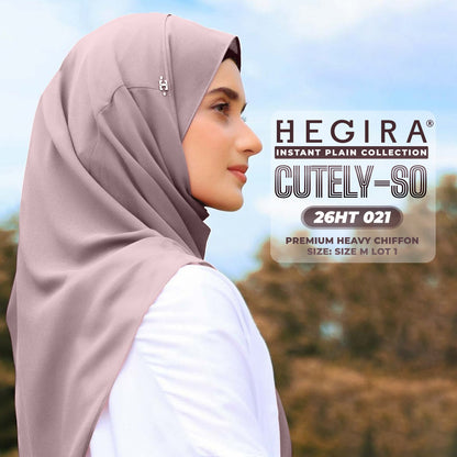 Hegira Hijab Inspired CUTELY-SO Plain Insstant Collection (26HT)