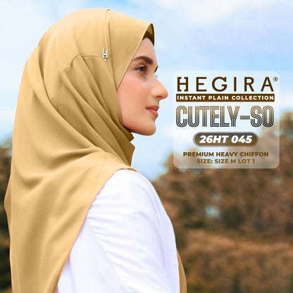 Hegira Hijab Inspired CUTELY-SO Plain Insstant Collection (26HT)