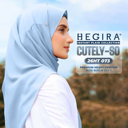 Hegira Hijab Inspired CUTELY-SO Plain Insstant Collection (26HT)