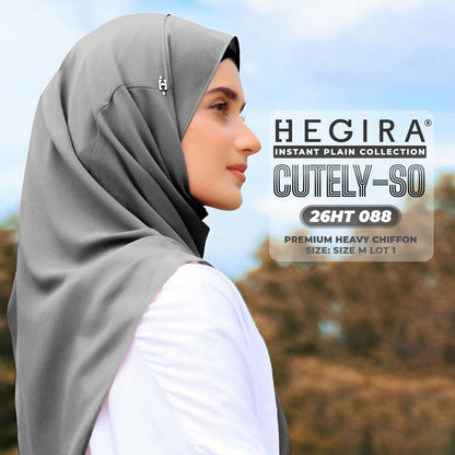 Hegira Hijab Inspired CUTELY-SO Plain Insstant Collection (26HT)