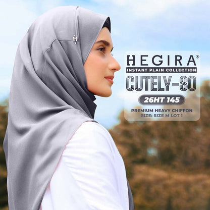 Hegira Hijab Inspired CUTELY-SO Plain Insstant Collection (26HT)