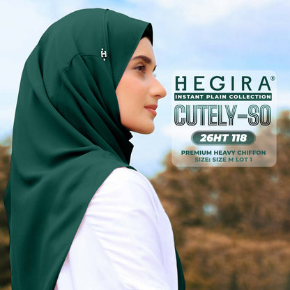 Hegira Hijab Inspired CUTELY-SO Plain Insstant Collection (26HT)