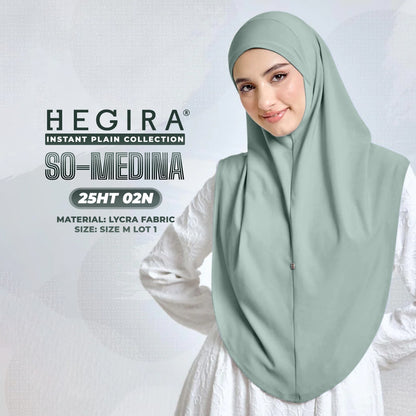 Hegira Hijab Inspired SO-MEDINA Plain Instant Collection (25HT)