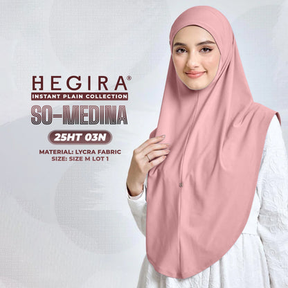 Hegira Hijab Inspired SO-MEDINA Plain Instant Collection (25HT)