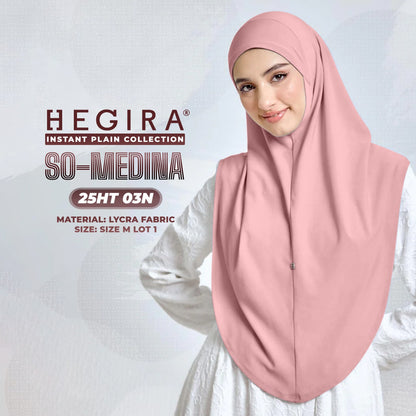 Hegira Hijab Inspired SO-MEDINA Plain Instant Collection (25HT)