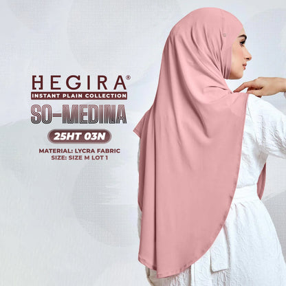 Hegira Hijab Inspired SO-MEDINA Plain Instant Collection (25HT)