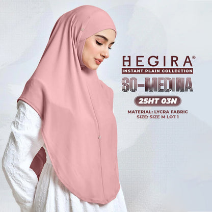 Hegira Hijab Inspired SO-MEDINA Plain Instant Collection (25HT)