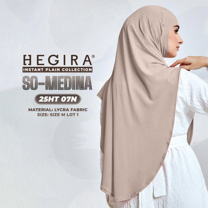 Hegira Hijab Inspired SO-MEDINA Plain Instant Collection (25HT)