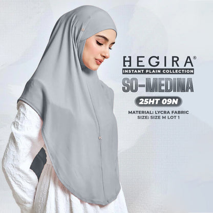 Hegira Hijab Inspired SO-MEDINA Plain Instant Collection (25HT)